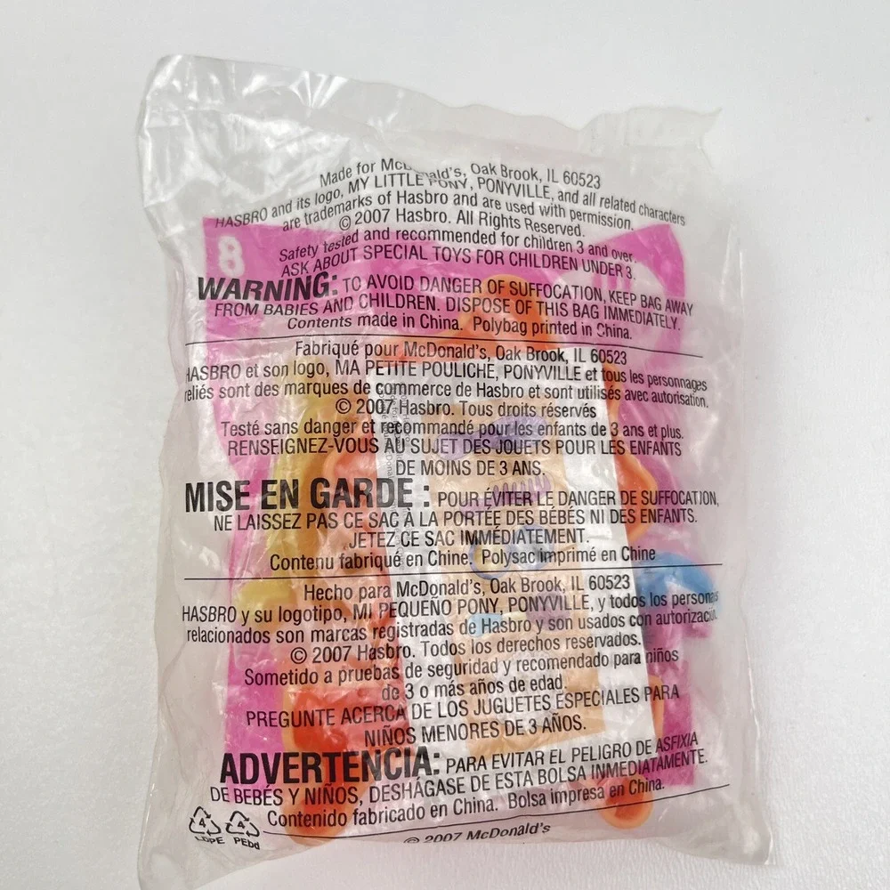 2007 McDonalds Happy Meal Toy My Little Pony 8 Cotton Candy